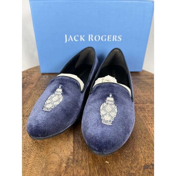Jack Rogers Shoes - Jack Rogers Blue Suede Loafers Women's Sizes New Size 7.5